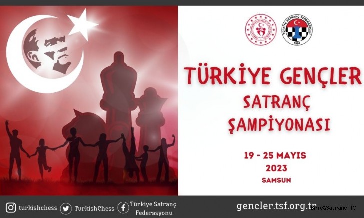 2023 Türkiye Gençler Satranç Şampiyonası 19-25 Mayıs’ta Samsun’da